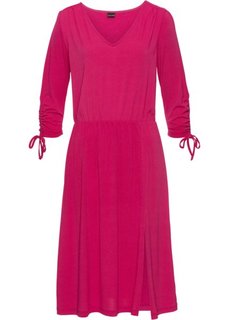 Платье со сборками (горячий ярко-розовый) Bonprix