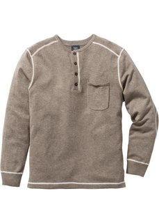 Пуловер Regular Fit (песочный меланж) Bonprix