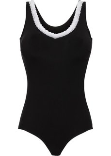 Боди из биохлопка (черный) Bonprix