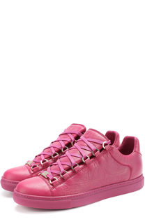 Кеды Arena из фактурной кожи на шнуровке Balenciaga