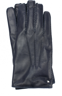 Кожаные перчатки с кашемировой подкладкой Valentino