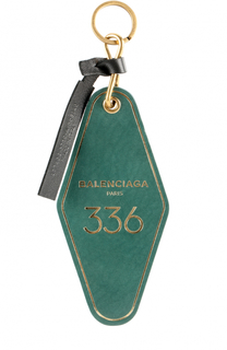 Кожаный брелок для ключей с логотипом бренда Balenciaga