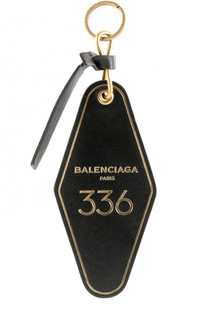 Кожаный брелок для ключей с логотипом бренда Balenciaga
