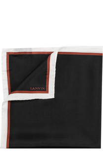 Шелковый платок с контрастным кантом Lanvin