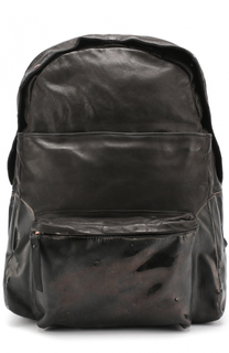 Кожаный рюкзак с внешним карманом на молнии OXS rubber soul