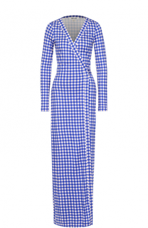 Шелковое платье с запахом и принтом Diane Von Furstenberg