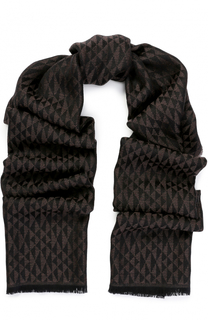 Шерстяной шарф с необработанным краем Lanvin