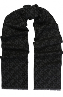 Шерстяной шарф с необработанным краем Lanvin