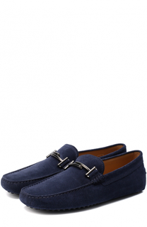 Замшевые мокасины с пряжкой Tod’s