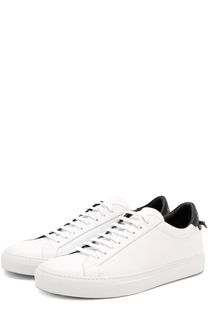 Кожаные кеды на шнуровке Givenchy