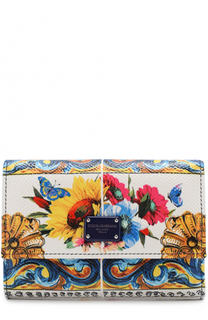 Кожаный кошелек с принтом Dolce &amp; Gabbana