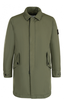 Однобортный плащ прямого кроя Stone Island