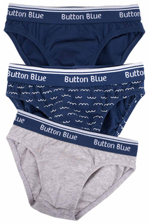 Трусы, 3 шт Button Blue