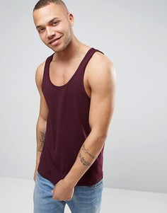 Красная майка классического кроя ASOS - Красный