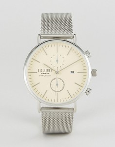 Серебристые часы с хронографом и сетчатым браслетом Reclaimed Vintage Inspired эксклюзивно для ASOS - Серебряный