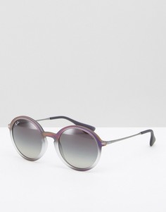 Солнцезащитные очки в круглой оправе Ray Ban - Серый
