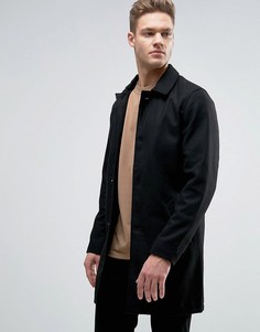 Шерстяное пальто Jack & Jones Originals - Черный