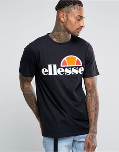 Футболка с классическим логотипом Ellesse - Черный