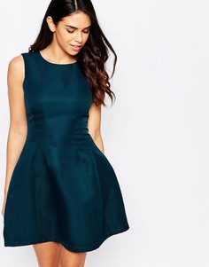 Короткое приталенное платье AX Paris - Зеленый