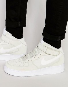 Светло-коричневые кроссовки средней высоты Nike Air Force 1 07 315123-034 - Рыжий