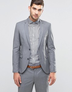 Серый зауженный пиджак-премиум Jack & Jones - Серый