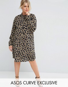 Платье-рубашка со звериным принтом ASOS CURVE - Мульти