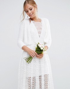 Трикотажная накидка ASOS Bridal - Белый