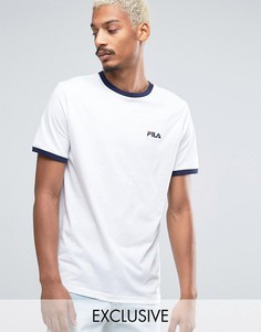 Футболка с маленьким принтом Fila Vintage - Белый