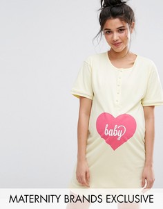 Ночная рубашка на пуговицах спереди Emma Jane Baby - Розовый