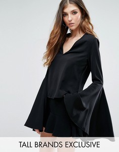 Блузка с расклешенными рукавами Missguided Tall - Черный