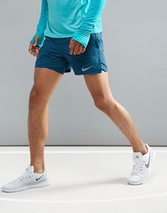 Синие шорты для бега 2-в-1 из ткани Flex Nike 5 904221-425 - Синий