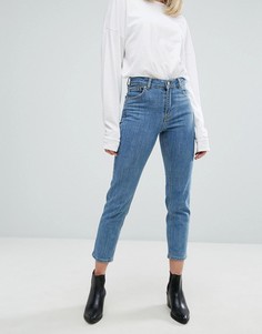 Узкие джинсы в винтажном стиле с завышенной талией Dr Denim Edie - Синий