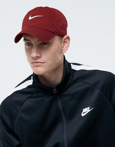 Бордовая кепка с галочкой Nike 546126-619 - Красный