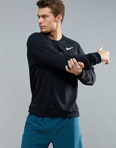 Черный флисовый свитшот Nike Training 860474-010 - Черный