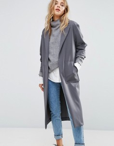 Мягкое легкое пальто New Look - Серый