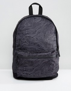 Черный рюкзак с принтом ASOS - Черный