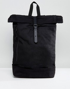 Черный рюкзак с ролл-топом и внутренним карманом для ноутбука ASOS - Черный