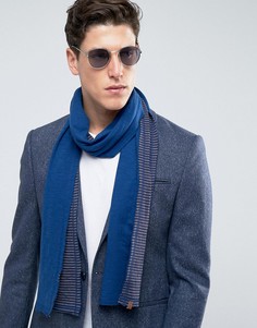 Легкий трикотажный шарф с полосками Esprit - Синий