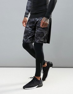 Шорты с камуфляжным принтом Reebok Training Speedwick BR9635 - Черный