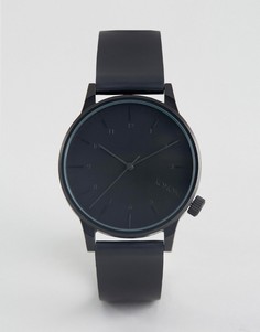 Часы с черным кожаным ремешком Komono Winston Regal - Черный