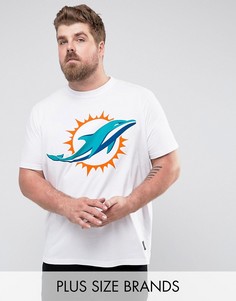 Футболка с принтом Majestic PLUS NFL Miami Dolphins - Белый