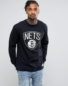 Лонгслив Mitchell & Ness NBA Brooklyn Nets - Черный