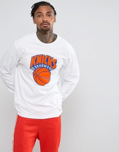 Лонгслив Mitchell & Ness NBA New York Knicks - Белый