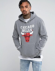 Худи Mitchell & Ness NBA Chicago Bulls - Серый