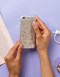Чехол для Iphone6 с блестящей отделкой Signature - Серебряный