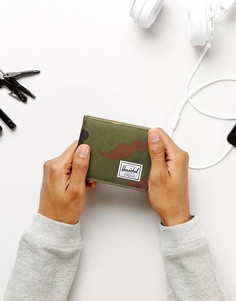 Бумажник с отделением для монет и RFID от Herschel Supply Co. Roy - Зеленый