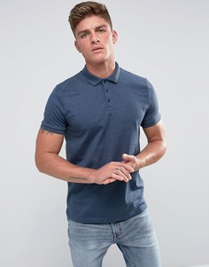 Серое трикотажное поло ASOS - Синий