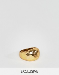 Фактурное кольцо DesignB London эксклюзивно для ASOS - Золотой
