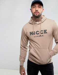 Худи с фирменным логотипом Nicce London - Светло-серый