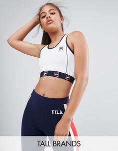 Кроп-топ с логотипом Fila Tall - Белый